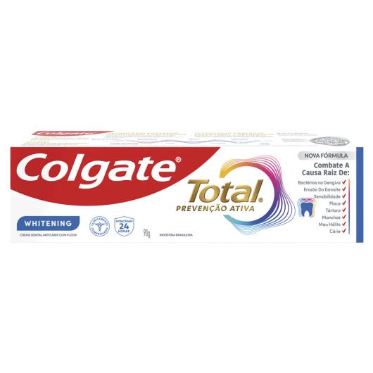 Creme Dental Whitening Colgate Total Prevenção Ativa 90g - Imagem em destaque