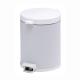Lixeira com Pedal inox Branco 4,5 L - Imagem image-2022-04-22T083102-839.jpg em miniatúra