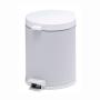 Lixeira com Pedal inox Branco 4,5 L
