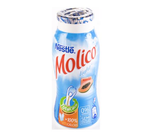 Leite Molico fermentado 0% líquido sabor mamão 170g - Imagem em destaque