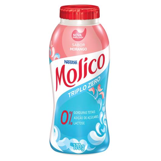 Iogurte Molico Morango Nestlé Zero Lactose e Zero Adição de Açúcares 170g - Imagem em destaque