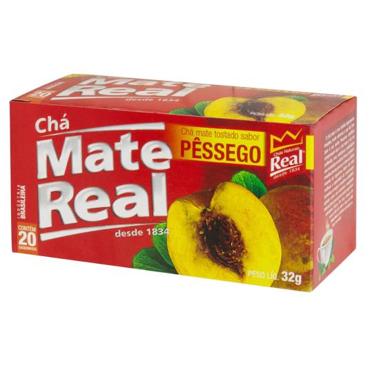 Chá Mate Tostado Pêssego Real Caixa 32g 20 Unidades - Imagem em destaque