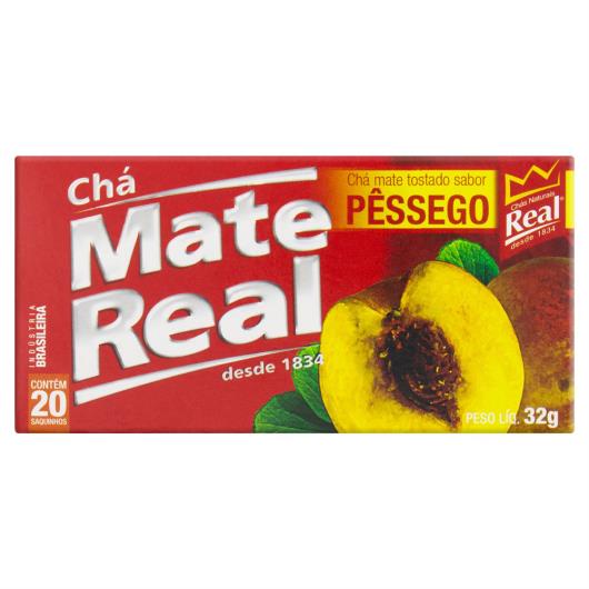 Chá Mate Tostado Pêssego Real Caixa 32g 20 Unidades - Imagem em destaque
