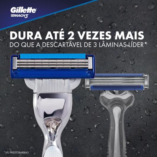 Carga para Aparelho de Barbear Gillette Mach3 Turbo 4 unidades - Imagem em destaque