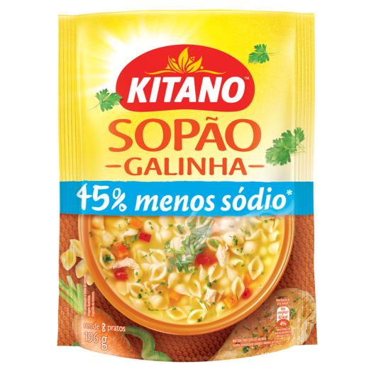 Sopão Kitano sabor galinha 45% menos sódio 196g - Imagem em destaque