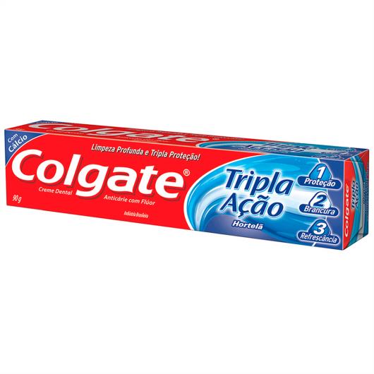 Creme dental Colgate tripla ação hortelã 90g - Imagem em destaque