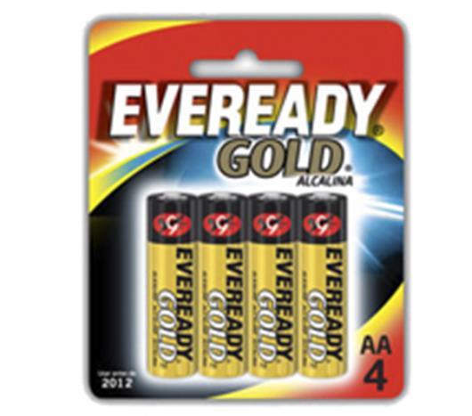 Pilha Eveready Gold Alcalina Pequena AA4 - Imagem em destaque