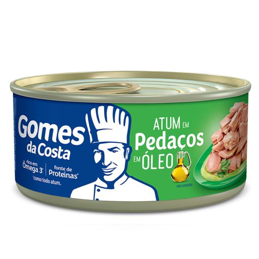 Atum Gomes da Costa em pedaços óleo 170g - Imagem em destaque