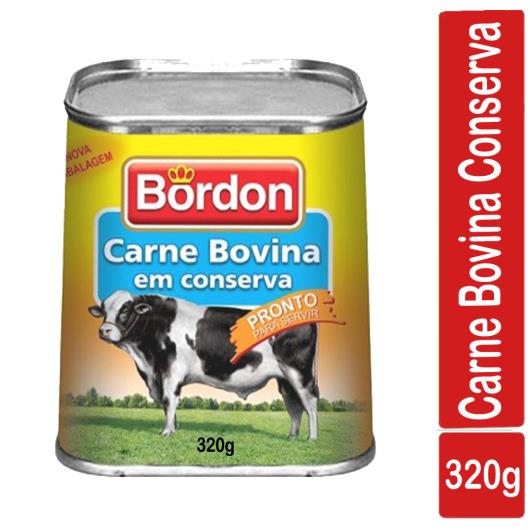 Carne bovina em conserva Bordon lata 320g - Imagem em destaque