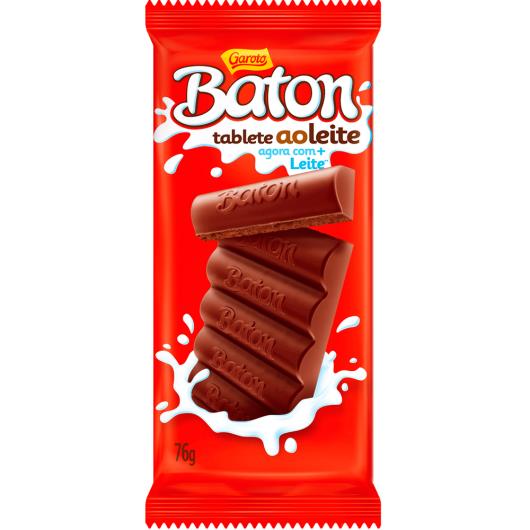 Chocolate Garoto Baton ao leite 76g - Imagem em destaque