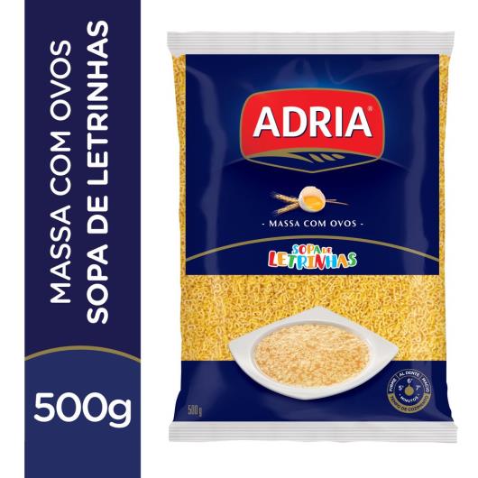 Macarrão Adria com ovos sopa de letrinhas 500g - Imagem em destaque