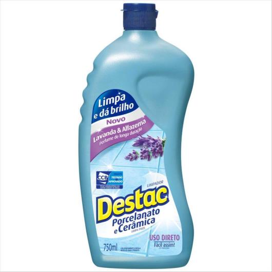 Limpador para Pisos Porcelanato Cheirinho de Lavanda Destac Squeeze 750ml - Imagem em destaque