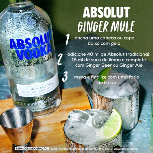 Vodka Absolut 750 ml - Imagem em destaque