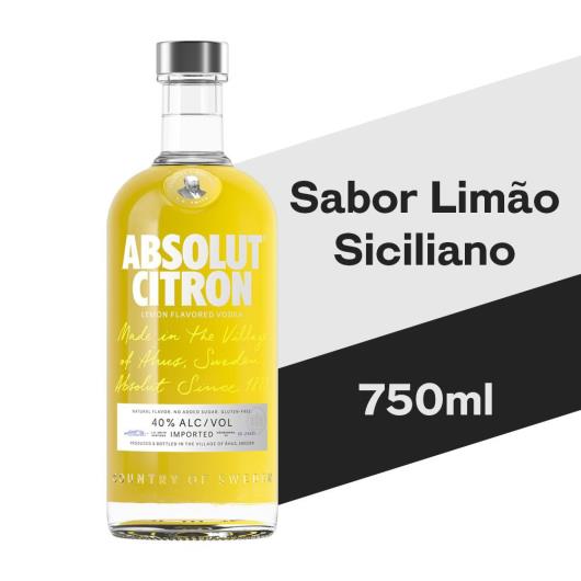 Vodka Absolut Citron 750 ml - Imagem em destaque