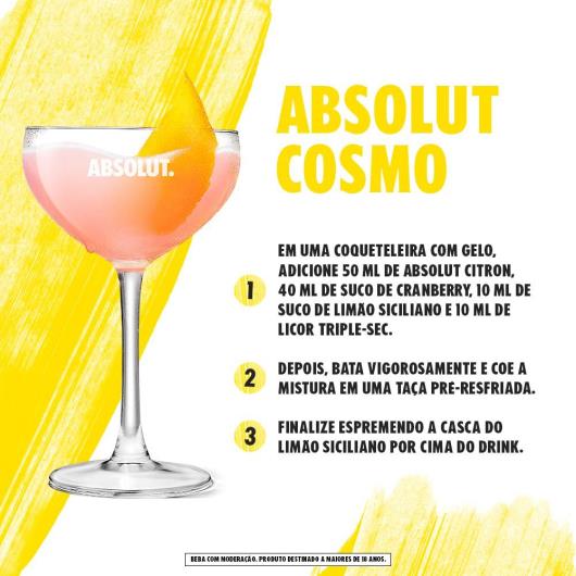 Vodka Absolut Citron 750 ml - Imagem em destaque