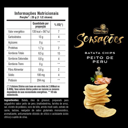 Batata Frita Lisa Peito De Peru Elma Chips Pacote 45G - Imagem em destaque