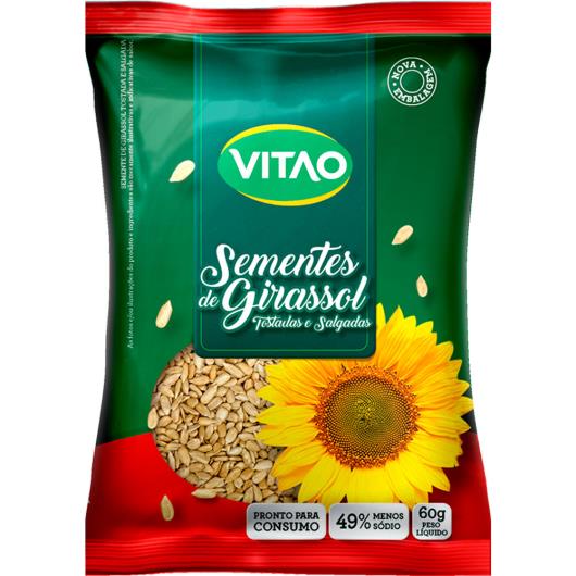 Semente de girassol Vitao tostada e salgada 60g - Imagem em destaque