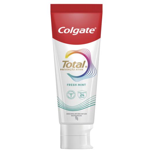 Creme Dental Fresh Mint Colgate Total Prevenção Ativa 90g - Imagem em destaque