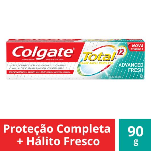 Creme Dental Colgate Total 12 Advanced Fresh 90g - Imagem em destaque