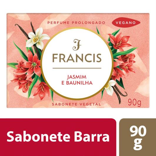 Sabonete Barra Vegetal Jasmim e Baunilha Francis 90g - Imagem em destaque