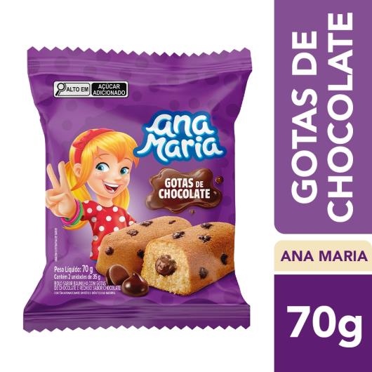 Bolinho Ana Maria Gotas de Chocolate 70g - Imagem em destaque