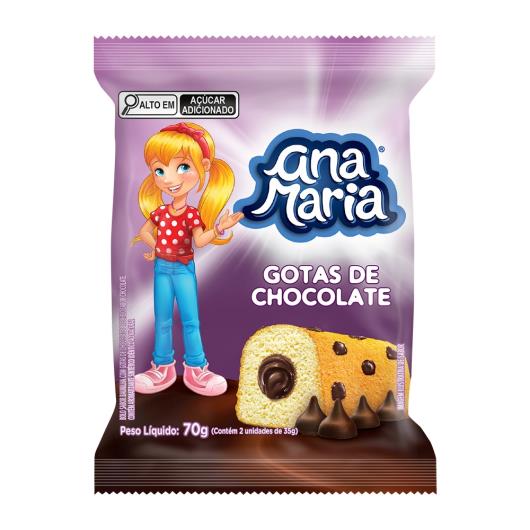 Bolinho Ana Maria Gotas de Chocolate 70g - Imagem em destaque