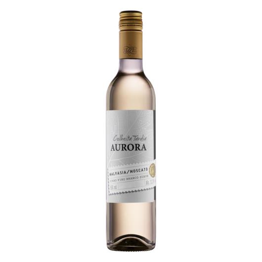 Vinho Nacional Branco Suave Aurora Colheita Tardia Malvasia Moscato Serra Gaúcha Garrafa 500ml - Imagem em destaque