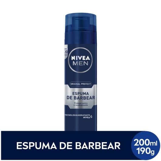 NIVEA MEN Espuma de barbear Original Protect 200ml - Imagem em destaque
