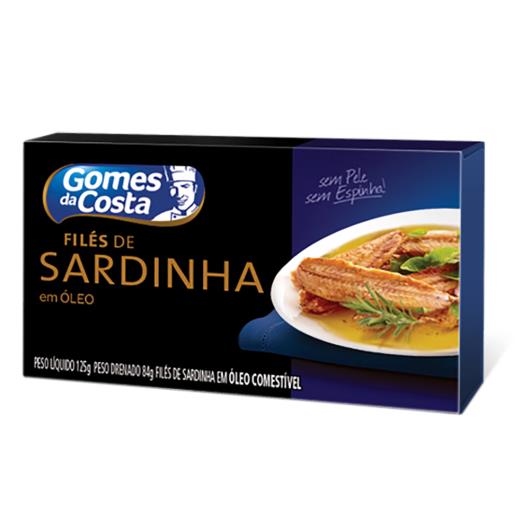 Filé de Sardinha Gomes da Costa em Óleo Comestível 125g - Imagem em destaque