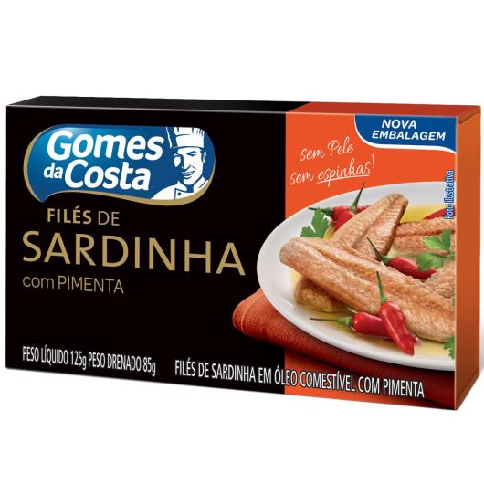 Filé de sardinha Gomes da Costa com pimenta 125g - Imagem em destaque