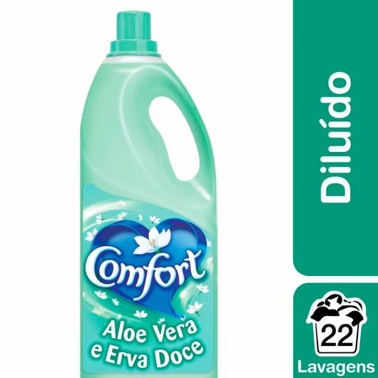 Amaciante Comfort Tradicional Aloe Vera e Erva Doce 2L (diluído) - Imagem em destaque