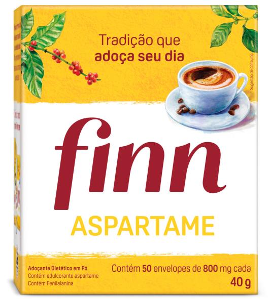 Adoçante em pó Finn com aspartame 40g - Imagem em destaque