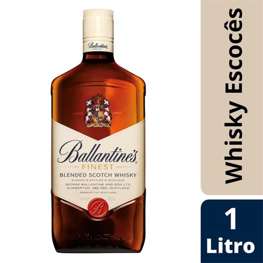 Whisky Ballantine's Finest Blended Escocês 1 litro - Imagem em destaque