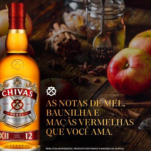 Whisky Chivas Regal 12 anos Escocês 1 litro - Imagem em destaque