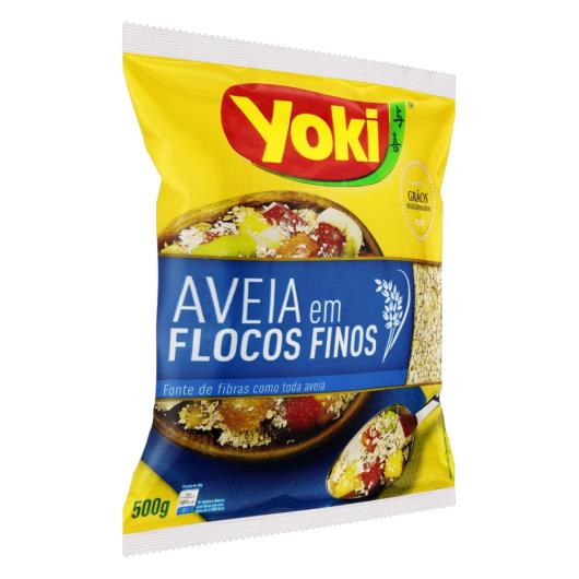 Aveia em Flocos Finos Yoki Pacote 500g Embalagem Econômica - Imagem em destaque