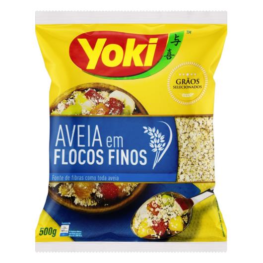 Aveia em Flocos Finos Yoki Pacote 500g Embalagem Econômica - Imagem em destaque