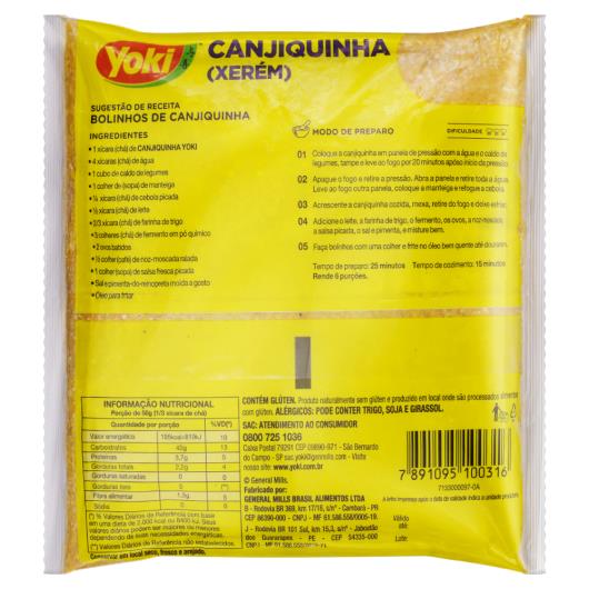 Canjiquinha Xerém Yoki Pacote 500g - Imagem em destaque