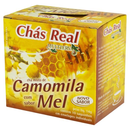 Chá Camomila com Mel Real Multiervas Caixa 14g 10 Unidades - Imagem em destaque