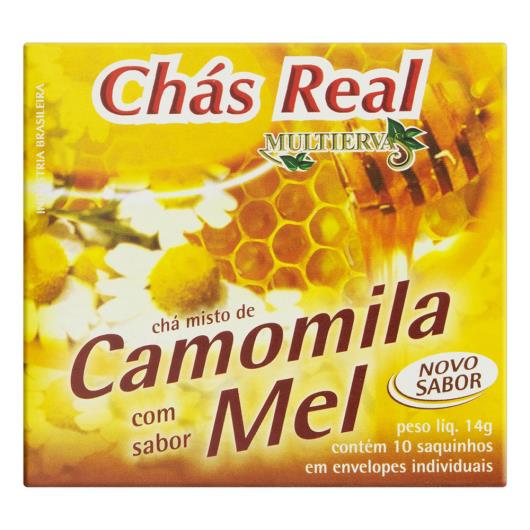 Chá Camomila com Mel Real Multiervas Caixa 14g 10 Unidades - Imagem em destaque