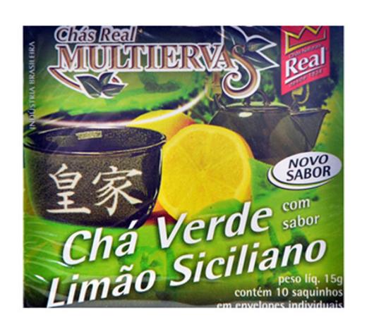 Chá Real multiervas verde com limão siciliano 15g - Imagem em destaque