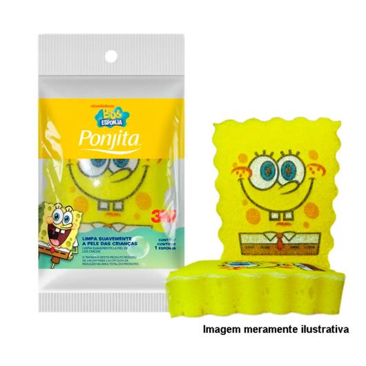 Esponja Banho bob esponja Ponjita unidade - Imagem em destaque