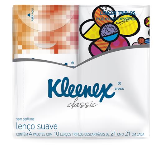Lenço proteção com 10 unidades Kleenex - Imagem em destaque
