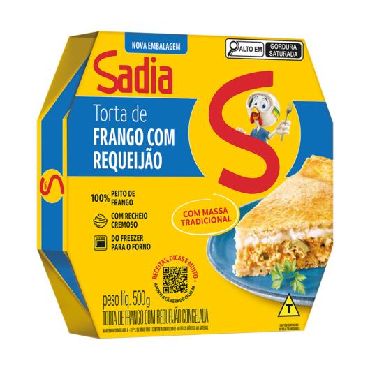 Torta Congelada Sadia Frango com Requeijão 500g - Imagem em destaque