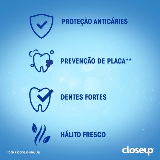 Creme Dental Menta Refrescante Dentes + Brancos Close Up 90g - Imagem em destaque
