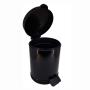 Lixeira Preta Com Pedal Recipiente Plástico 4,5 Lts - Viel