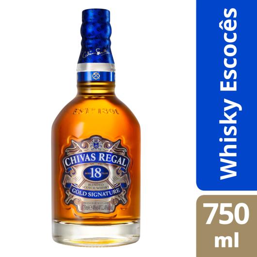 Whisky Chivas Regal 18 anos Escocês 750 ml - Imagem em destaque