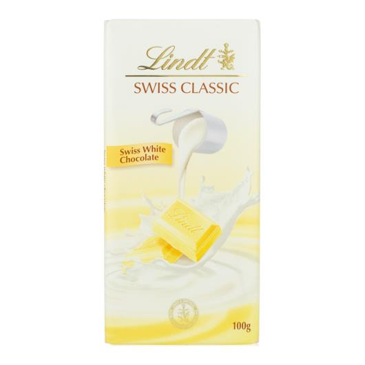 Chocolate Lindt Swiss Classic Tablete Branco 100g - Imagem em destaque