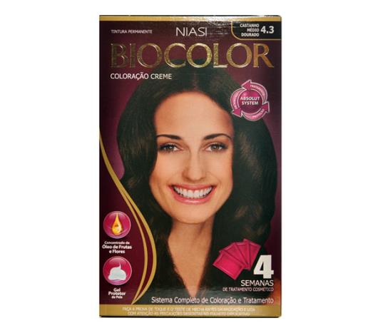 Coloração Biocolor creme 4.3 castanho médio dourado - Sonda ...