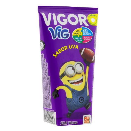 Bebida Adoçada Uva Meu Malvado Favorito Vigor Vig Caixa 200ml - Imagem em destaque