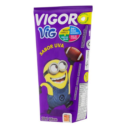 Bebida Adoçada Uva Meu Malvado Favorito Vigor Vig Caixa 200ml - Imagem em destaque